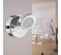 Spot applique Lampada moderna a parete orientabile metallo cromato