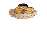 SPOT APPLIQUE PLAFONIERA A 1 LUCE D.30 COLLEZIONE CERAMICA LIMONI