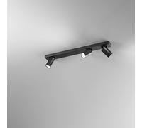 Spot Cilindrico Moderno Oddy Alluminio Nero 3 Luci Gu10 [EEK: A++]