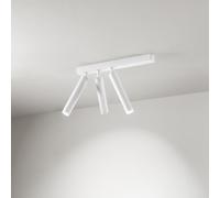Spot Contemporaneo Bambù Alluminio Bianco 3 Led Integrato 10W