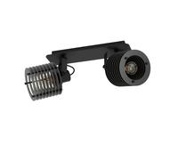 Spot Contemporaneo Segovia In Acciaio Nero 2 Luci E27 40W Ip20