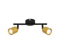 BRILONER - Lampada da soffitto, Plafoniera, Lampada, Girevole, Lampada da soggiorno, Lampada da camera da letto, Lampada da cucina, Nero-Oro