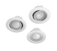 Spot da incasso LED WiFi, 5W, comando vocale/via app, regolabile, set di