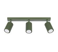 Spot Da Soffitto Cucina 3-Fiamme Regolabile GU10 Verde 45 Cm Lampada Da Soffitto