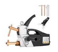 Spot Elettrico Saldatore Saldatrice a punti elettrica Saldatrice a punti Macchina doppio lato, pistola punta portatile monofase portatile 2.0 +2.0Mm riparazione in lamiera per acciaio dolce