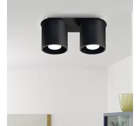 Spot Lampada Da Soffitto ALU Striscia Faretto Camera Da Letto Illuminazione Nera [EEK: Non valutato]