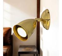 Spot Lampada Ottone Massiccio E27 Piccolo Ø 8 CM Parete Coperta Luce Lettura