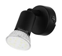 Spot Moderno Buzz Led In Acciaio Nero 1 Luce Gu10 2,8W Ip20