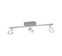 Spot Moderno Cardillio 1 Alluminio Argento 3 Luci Led 3,2W