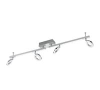 Spot Moderno Cardillio 1 Alluminio Argento 4 Luci Led 3,2W