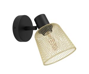 Spot Moderno Coslada In Acciaio Nero 1 Luce E27 40W Ip20