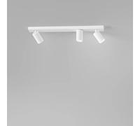 Plafoniera in alluminio colore bianco Oddy 3 luci attacco GU10 orientabile d.6cm
