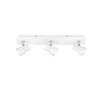 Spot Moderno Rock Metallo Bianco 3 Luci Gu10 3000K