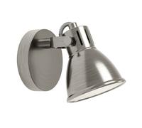 Spot Moderno Seras In Acciaio Nichel Anticato 1 Luce Gu10 3W Ip20
