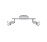 Spot Moderno Simple Metallo Bianco 2 Luci Gu10 3000K [EEK: A++]