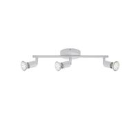 Spot Moderno Simple Metallo Bianco 3 Luci Gu10 3000K