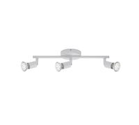 Spot Moderno Simple Metallo Bianco 3 Luci Gu10 3000K [EEK: A++]