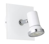 Spot Moderno Tamara 1 In Acciaio Bianco 1 Luce Gu10 3W Ip44