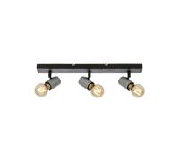 BRILONER - Spot da soffitto, lampada da soffitto orientabile, plafoniera, 3x attacco E27, Silver-Crafted, 480x50x110 mm