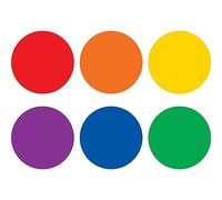 Spot On® Colorful Circles Vinyl Floor Markers, 4"
