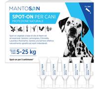 Spot On Vegetale per Cani 5-25kg 5 Pipette da 3ml Protezione Naturale con Olio