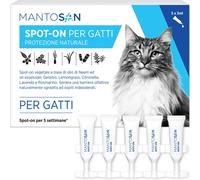 Spot On Vegetale per Gatti 5 Pipette da 3ml Protezione Naturale con Olio di Neem
