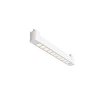 Spot Per Binario Moderno Points Alluminio Bianco 10 Luci Led Calda