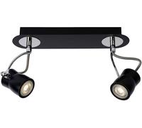 Spot Plafoniera - Lucide SAMBA - 2x4,5W 3000K - Nero - [Classe Energetica A+]