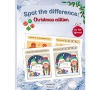Spot the Difference Book for Kids Ages 4-8: Seek and Find Hidden Picture Activity Book: A Book of Learning Activities for Kids with 30+ Puzzles: Christmas