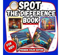 Spot The Difference Book: For Kids , Premium Color Edition | 8.5 x 8.5 in , 13 puzzles |