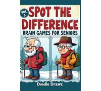 Spot the Difference - Brain Games for Seniors - Vol.3 Large Print: Fall, Winter & Christmas - Picture Puzzles for Memory Improvement, Cognitive ... Mind Sharpening games for Senior Adults