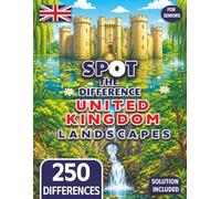 Spot the Difference for Seniors Colorful United Kingdom Landscape Illustrations