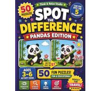 Spot the Difference: Pandas Activity Book for Kids Ages 3-6: 50 Cute Panda Puzzles | Baby Pandas, Bamboo Gardens and Fun Adventures | Find the Difference Game for Toddlers and Preschoolers