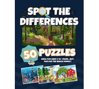 Spot the Differences - 50 Picture Puzzles for Kids Ages 5-12 years: A Fun Brain-Boosting Activity Book for the Whole Family