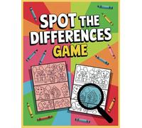 Spot the Differences Game: Find & Color Activity for Kids Ages 4-8