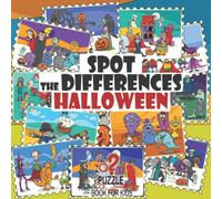Spot the Differences - Halloween: Picture Puzzles Book for Kids Ages 4 and Up