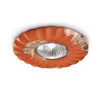 Spot Vintage Ceramica Arancio 1 Luce Gu10 12Cm