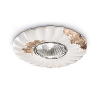 Spot Vintage Ceramica Bianca 1 Luce Gu10 12Cm