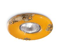 Spot Vintage Ceramica Gialla 1 Luce Gu10 11Cm
