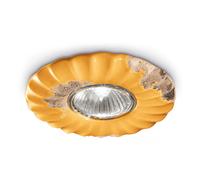 Spot Vintage Ceramica Gialla 1 Luce Gu10 12Cm