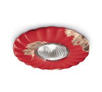Spot Vintage Ceramica Rossa 1 Luce Gu10 12Cm