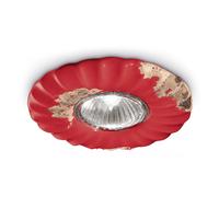 Spot Vintage Ceramica Rossa 1 Luce Gu10 12Cm