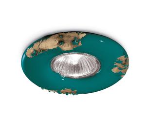 Spot Vintage Ceramica Verde 1 Luce Gu10 11Cm