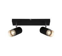 Spot Vintage Plek Metallo Cromo Opaco 2 Luci Gu10