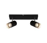 Spot Vintage Plek Metallo Cromo Opaco 2 Luci Gu10
