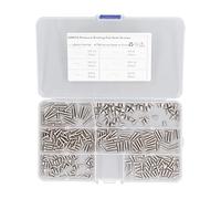 Spot Welding Screws Set, Stainless Steel Welding Stud Machinery Screws, 325 Pcs M3 M4 Flat Head Studs with Storage Box for DIY, Auto Repair and Metal Fabrication