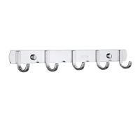 Spotact Acciaio Inox Coat Rack Heavy Duty Parete Appendiabiti Moderni Ganci per Vestiti in Metallo per Ingresso Ingresso Ingresso Cucina Bagno Camera da Letto (5 Ganci, Piatto)