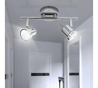 Spotlight Da Soffitto Lampada LED Orientabile Argento Illuminazione Spot [EEK: Non valutato]