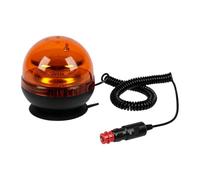 Spotlight - Giroschiena arancio - Giroscopio magnetico bivoltaggio - 12/24 V LED - Collegamento tramite presa accendisigari - Cabochon in policarbonato antiurto - Fissaggio magnetico a ventosa