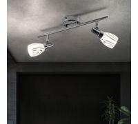 Spotlight Lampada Da Soffitto Flessibile Cromata Per Soggiorno Opale Bianca [EEK: Non valutato]